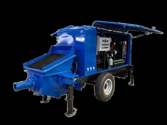 Removable Trailer Concrete Pump for Long Distance Concrete Conveying In Large Scale Engineering Projects